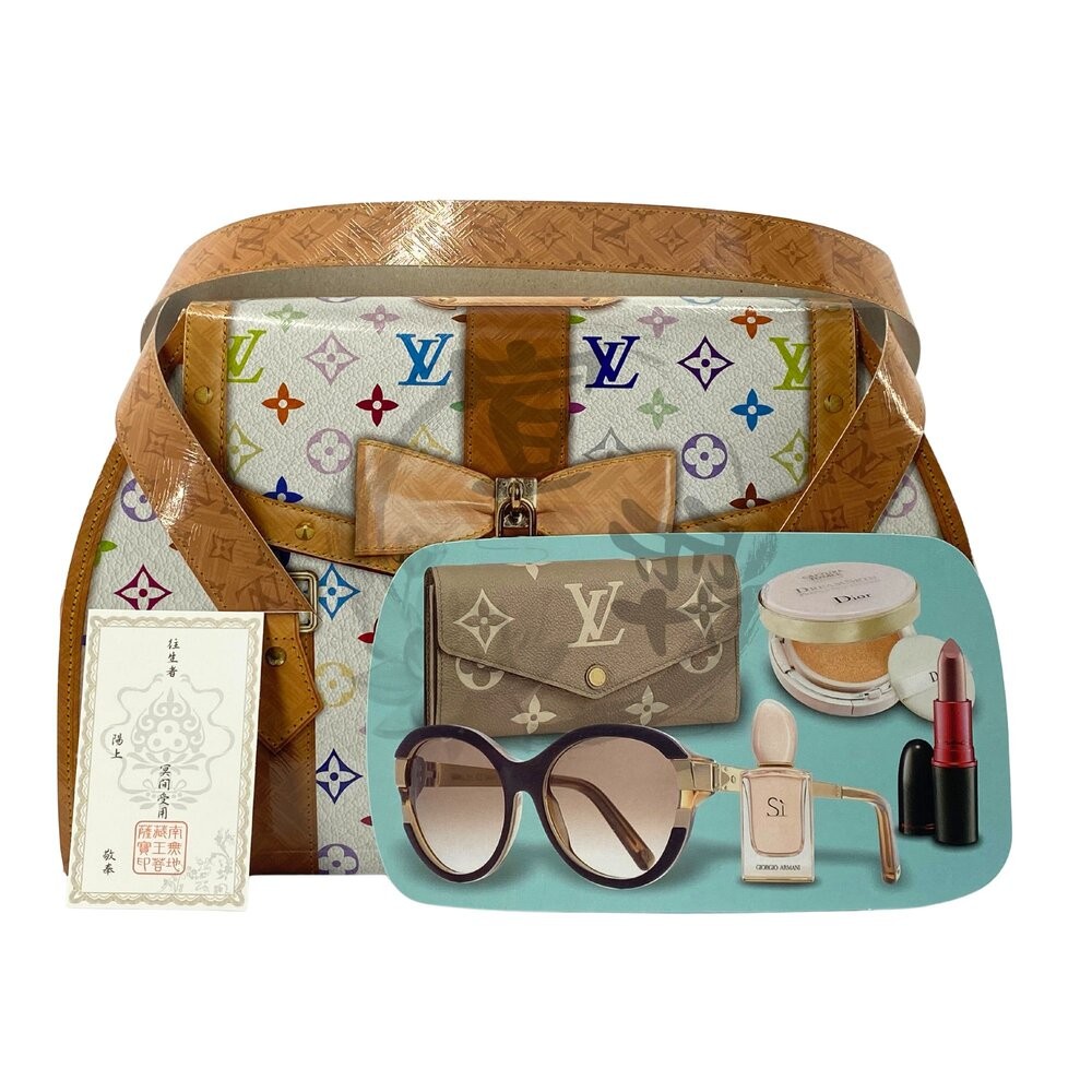 【台中35年老店】紙紮LV精品女包組 往生用品 祭祀用品 紙紮用品-規格圖5