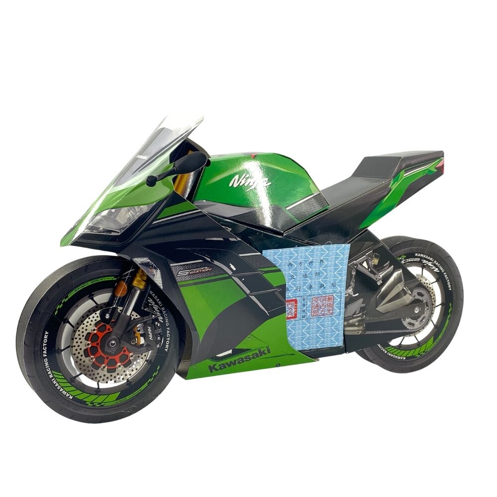 【台中35年老店-紙紮忍者重機】紙紮用品 模擬重機模型 紙紮摩托車 往生祭祀用 紙紮重機車 往生者紙紮供品-規格圖5