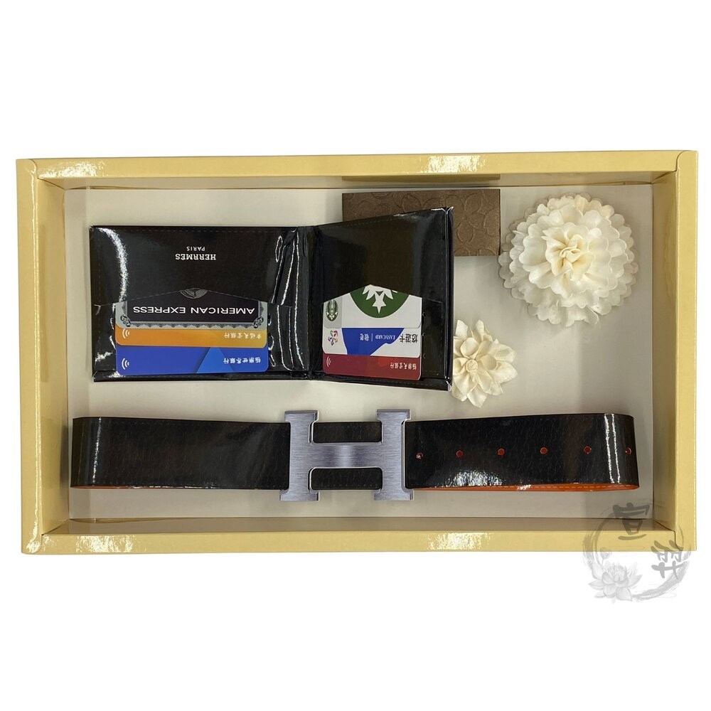 【台中35年老店】紙紮名牌男皮包 紙紮男皮帶 元寶 金條 蓮花紙  庫錢 蓮花塔 拜拜用品 紙紮屋 紙紮名牌 紙紮男包-規格圖6