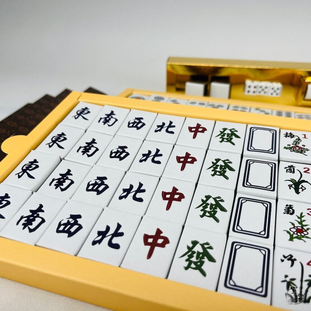 【宣羿】台中南屯37年 紙紮LV雀神麻將 環保材質組 紙紮麻將 紙紮牌尺 紙紮骰子 祭祀 往生 追思 祭祖 台製-細節圖4