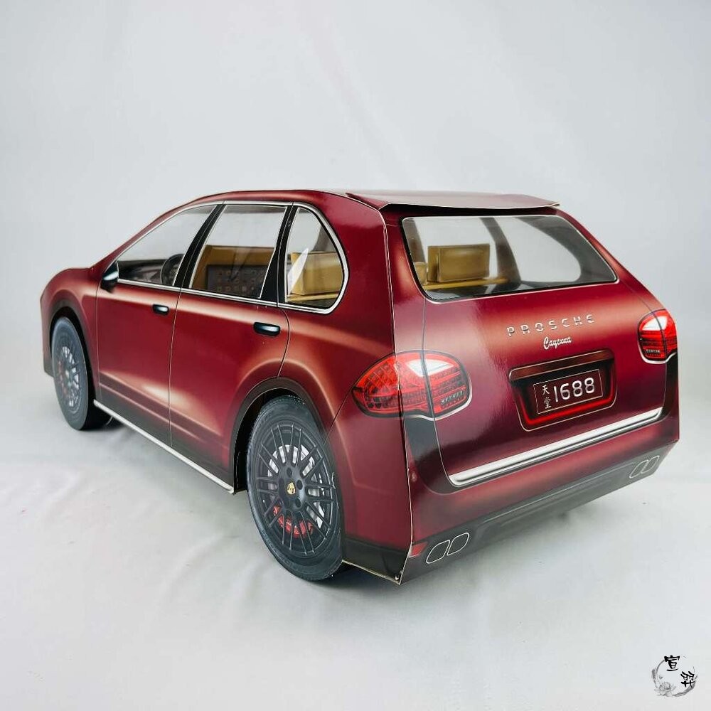 【宣羿】台中南屯37年 紙紮Porsche 台製紙質組 紙紮保時捷 紙紮凱彥 紙紮凱燕 祭祀 追思 祭祖 清明 台製-細節圖7