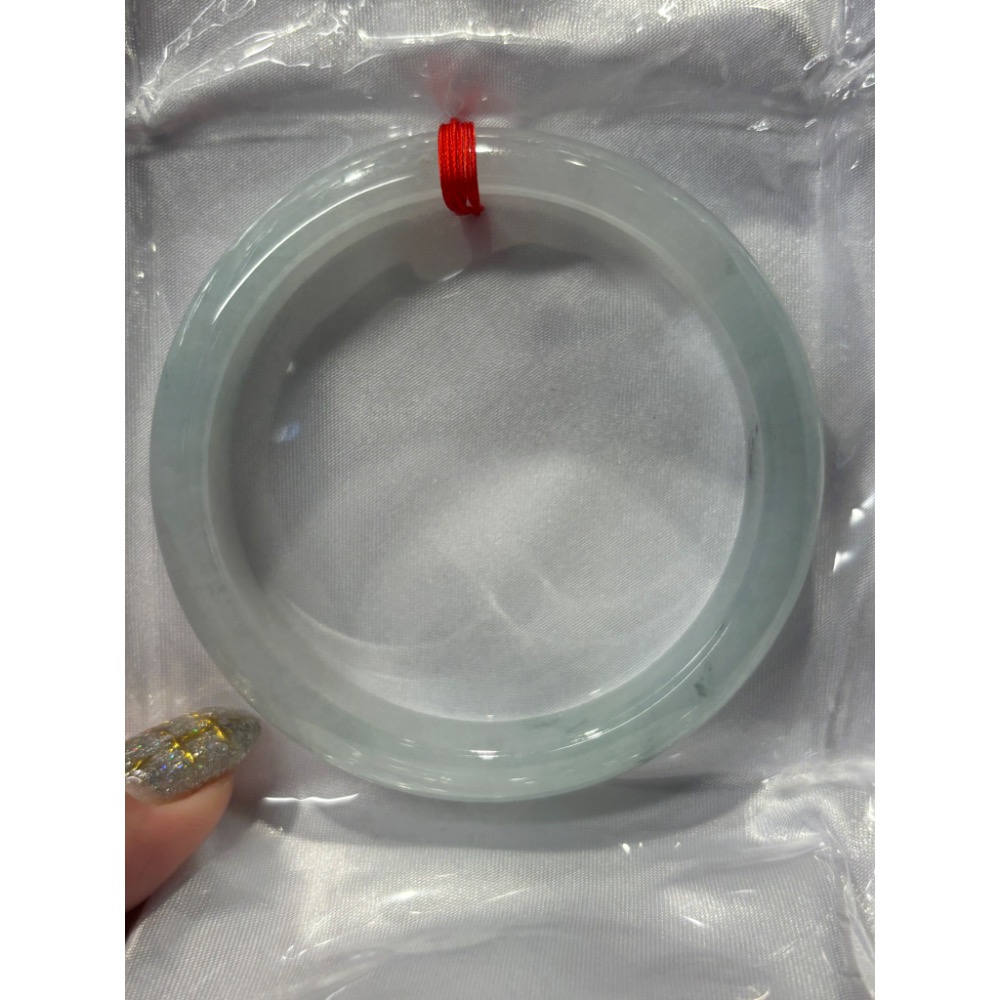 【CINDY辛蒂翡翠珠寶】*天然緬甸玉翡翠A貨*冰晴底翡翠玉鐲#18.4圍內徑58.6mm-細節圖3