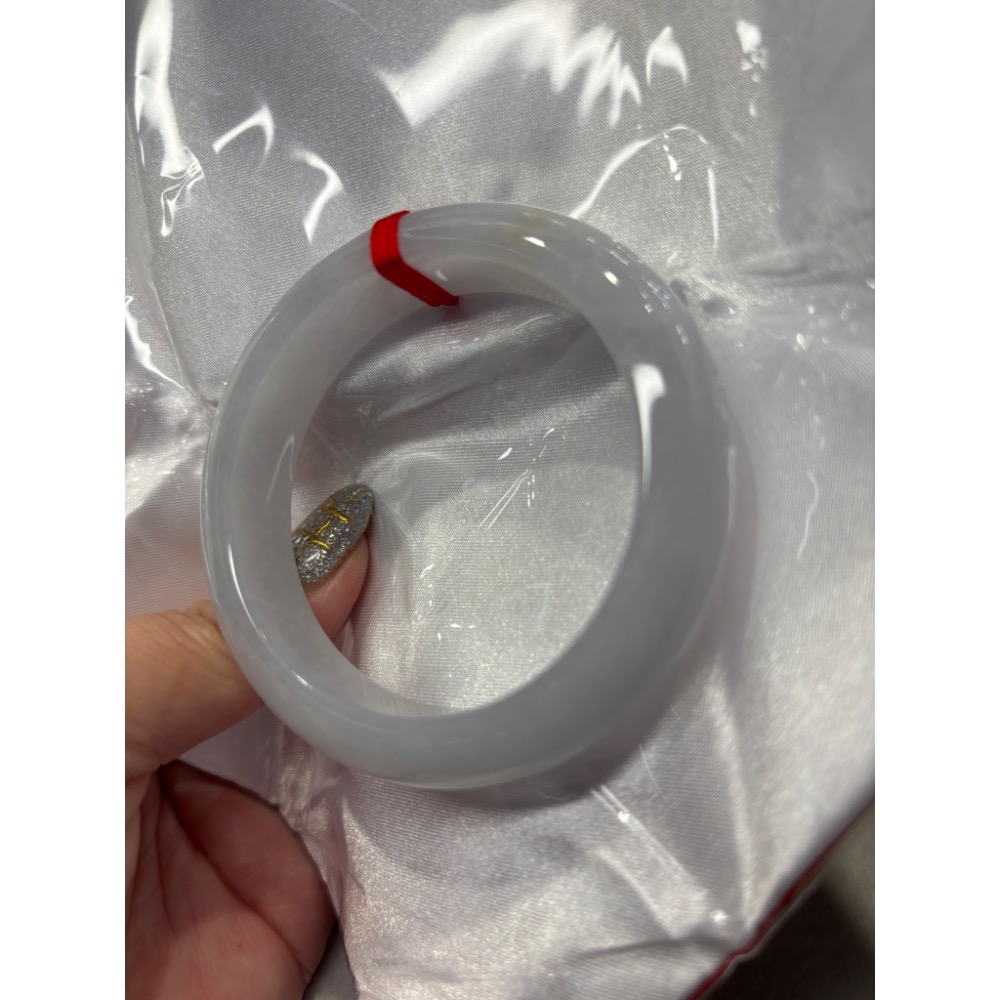 【一心翡翠]緬甸玉翡翠A貨*細冰糯翡翠玉鐲#17.1圍內徑54.4mm0584-細節圖2