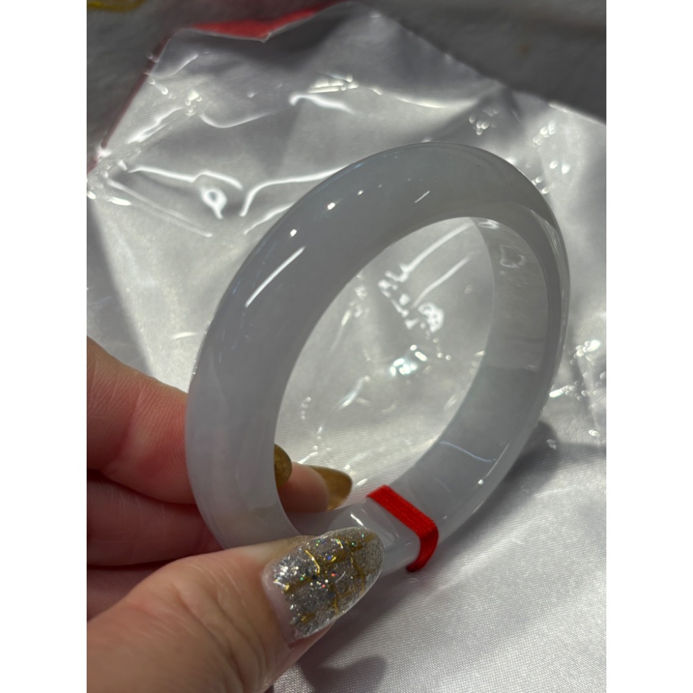 【一心翡翠]緬甸玉翡翠A貨*細冰糯翡翠玉鐲#17.1圍內徑54.4mm0584-細節圖4