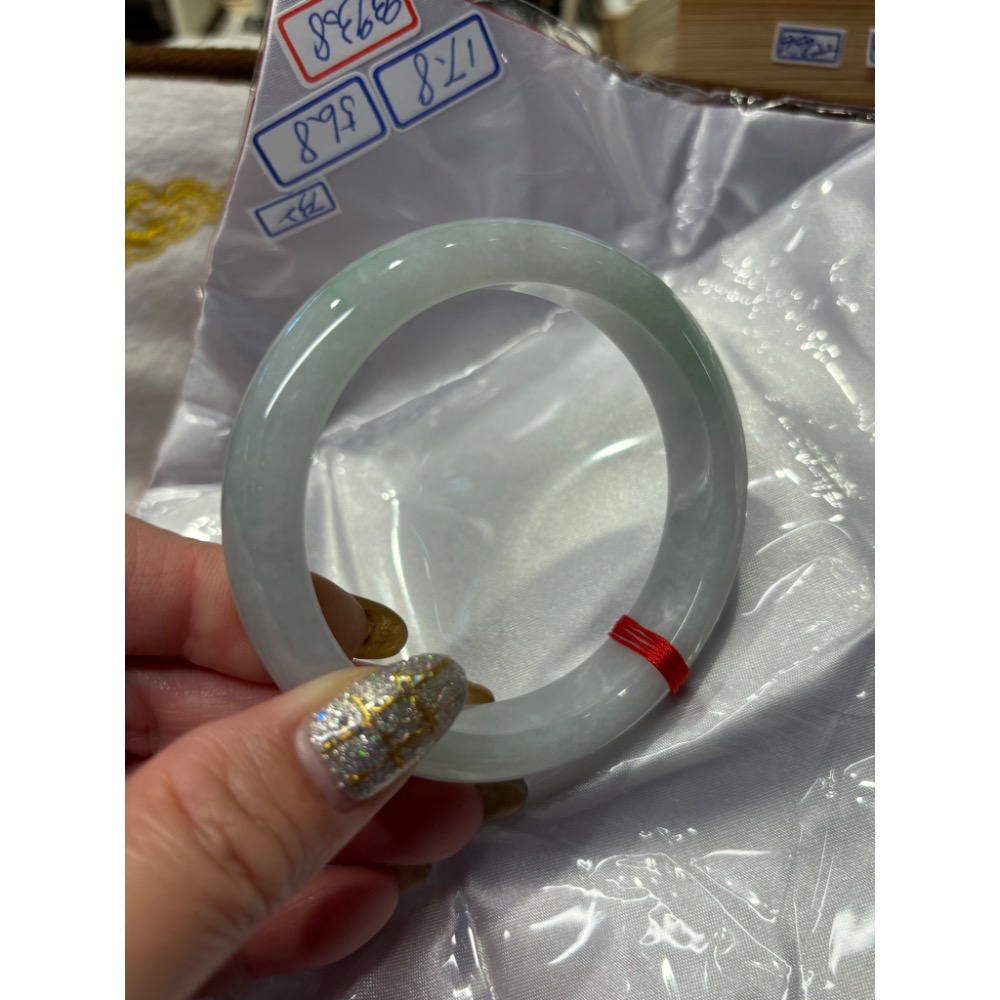 【一心翡翠】*天然緬甸玉翡翠A貨*冰綠翡翠玉鐲#17.8圍內徑56.8mm-0732-細節圖3
