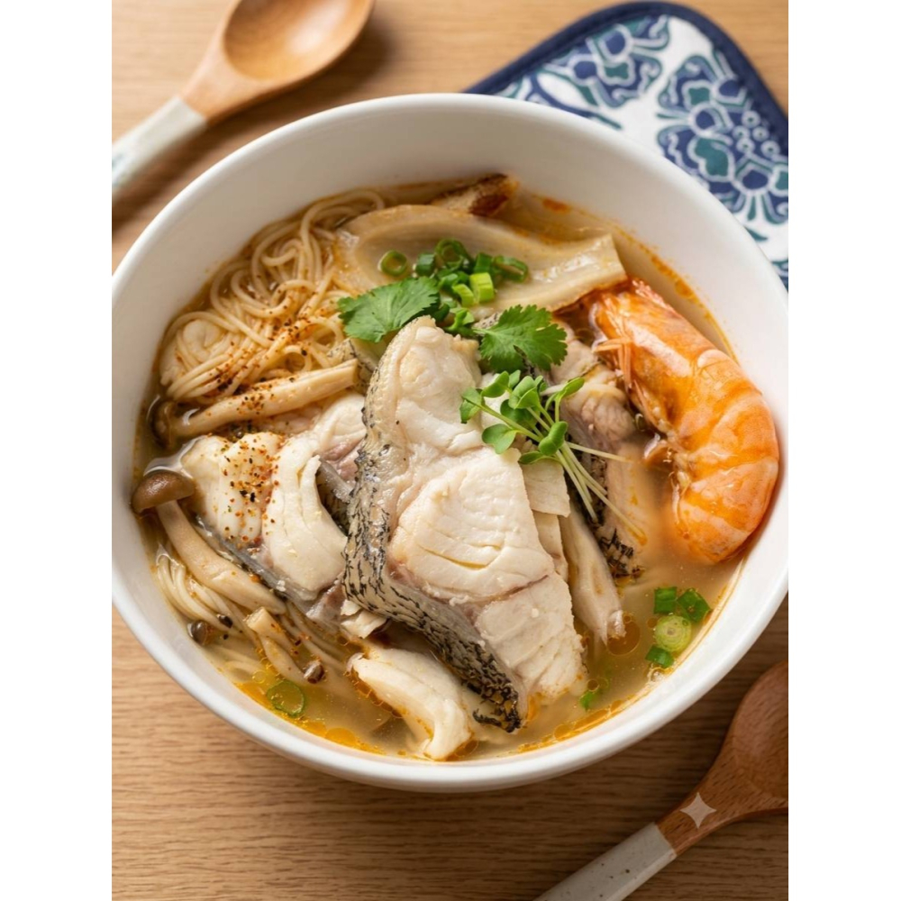 幸福食事-海鮮：美福海鮮龍虎石斑無刺涮涮片（200g/盒） ｜鮮嫩無刺、滿滿膠質！火鍋煮湯與寶寶副食品首選冷凍魚片-細節圖2