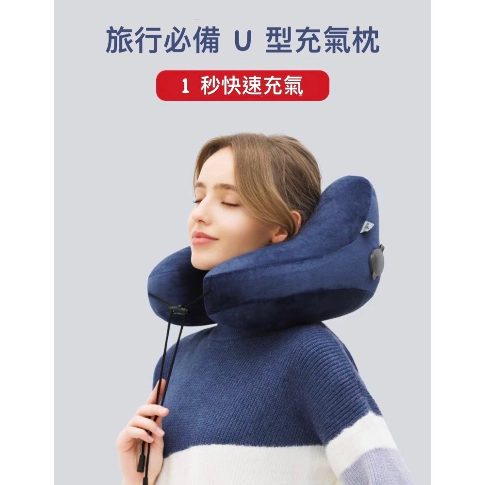 出國旅遊必備 / 連帽充氣護頸枕-細節圖3