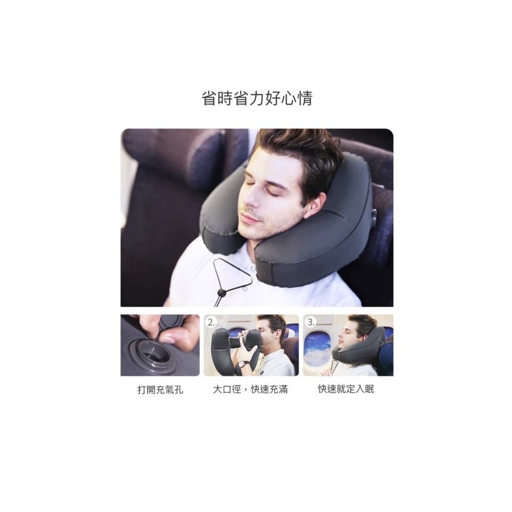 出國旅遊必備 / 連帽充氣護頸枕-細節圖6