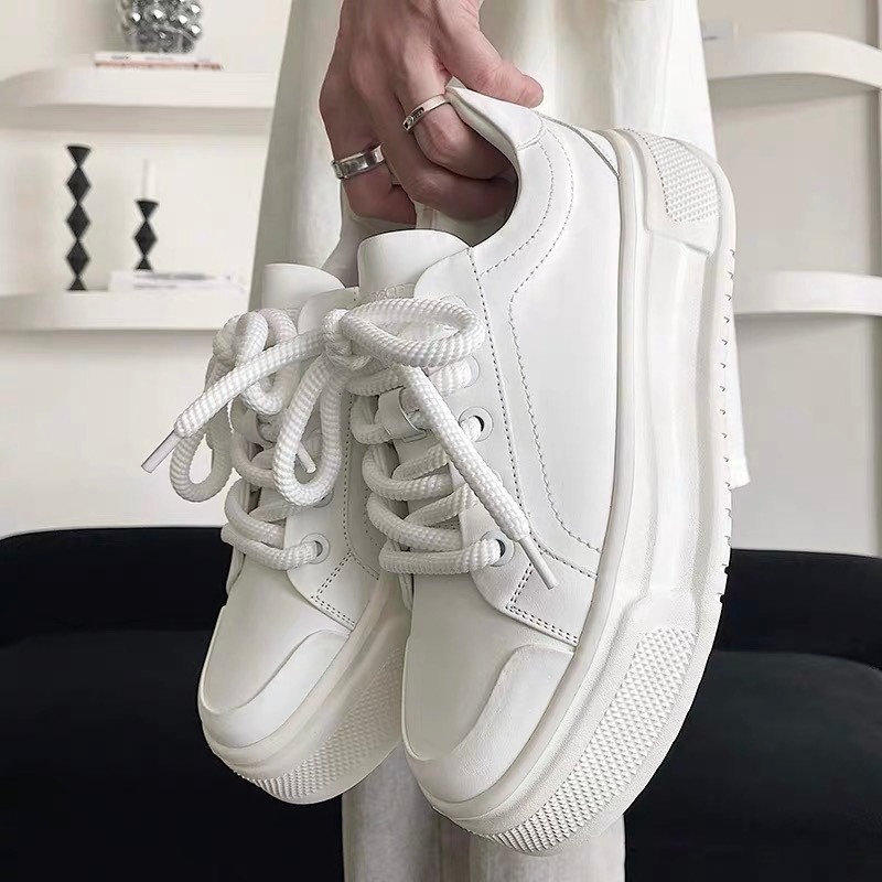 韓國 VBIN | 爆款素面厚底增高板鞋-細節圖5