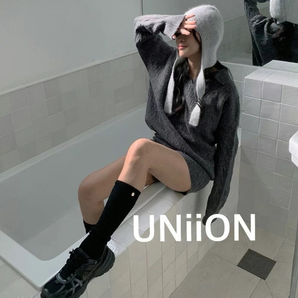 正韓UNI金扣小腿襪-細節圖5