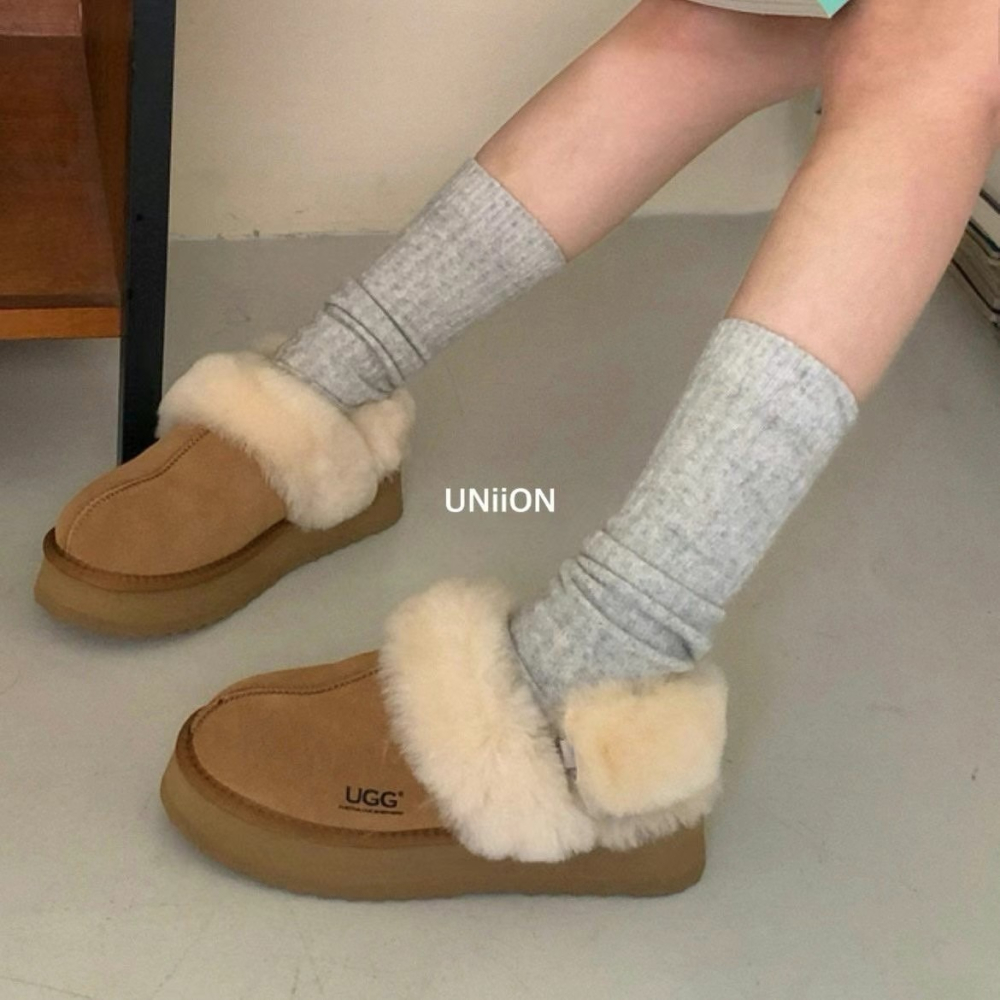 正韓UNI素色小腿襪-細節圖4