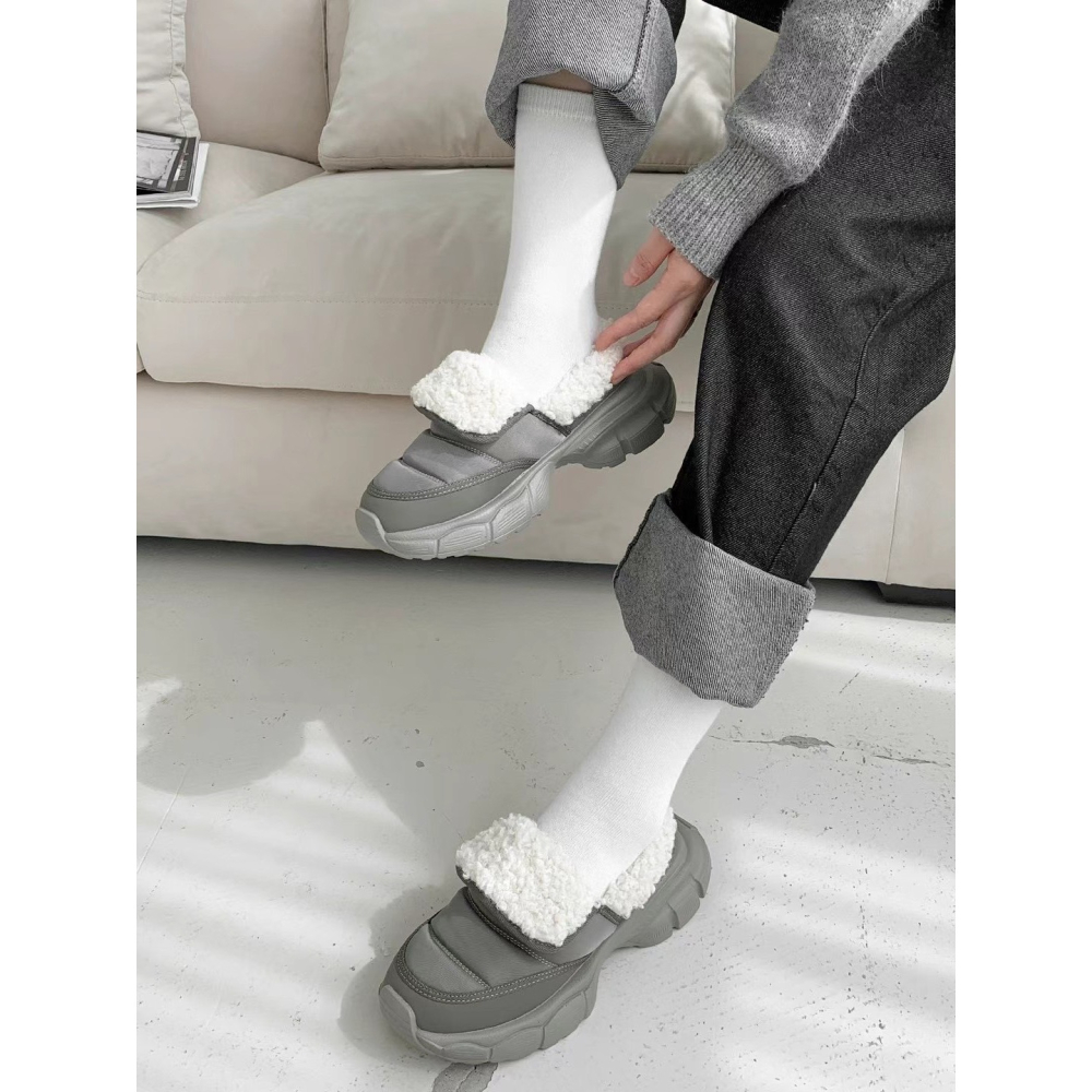 正韓NAA百搭羊毛包頭穆勒鞋-細節圖7