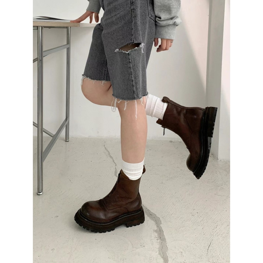 正韓NAA高定款增高英倫短靴-細節圖5