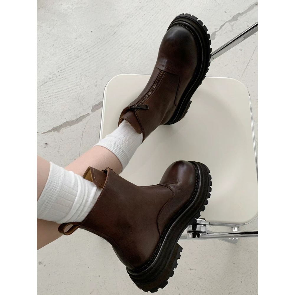 正韓NAA高定款增高英倫短靴-細節圖9