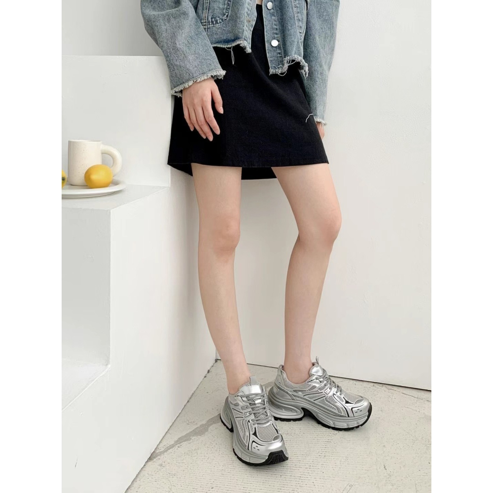 正韓NAA拚色厚底老爹鞋-細節圖5