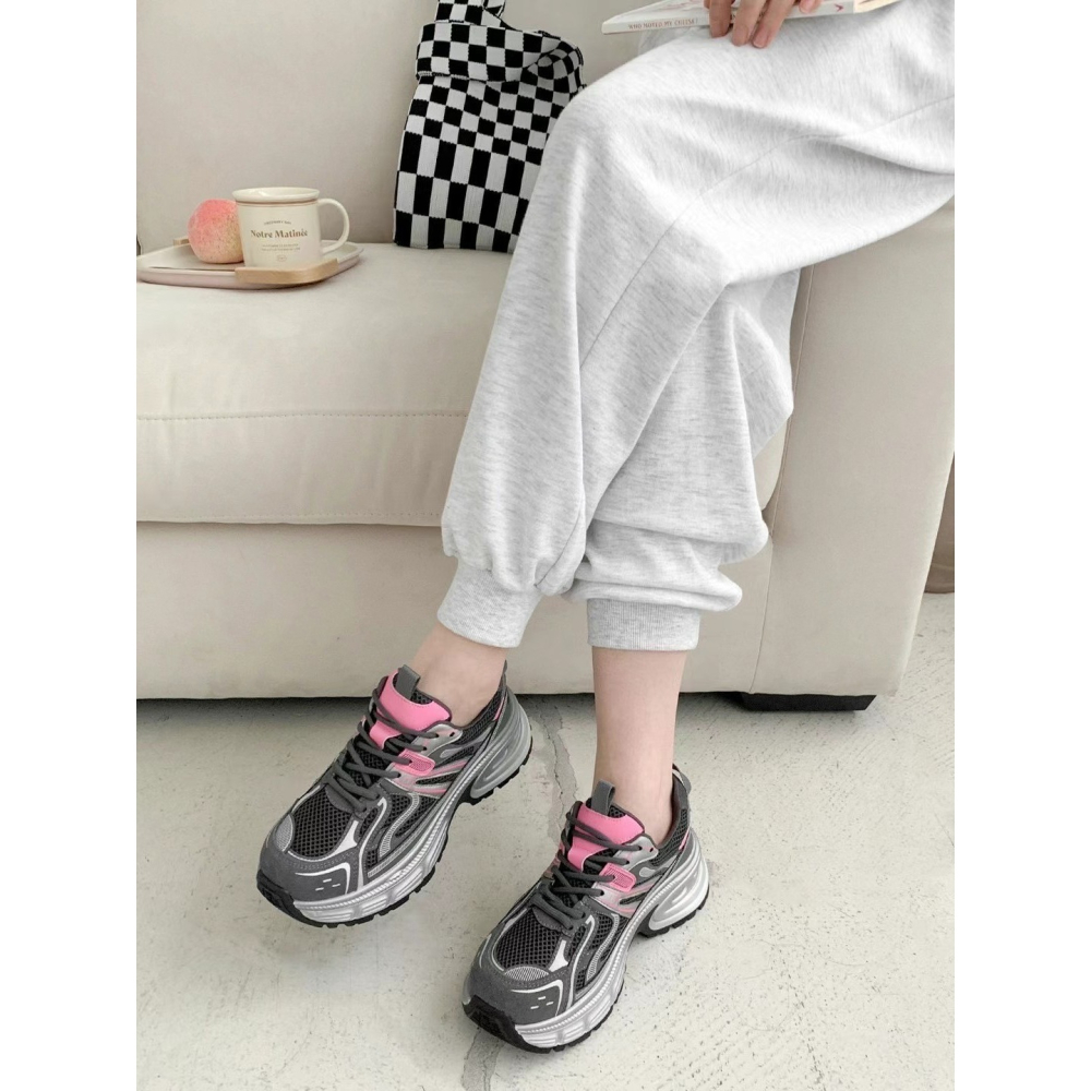 正韓NAA拚色厚底老爹鞋-細節圖6