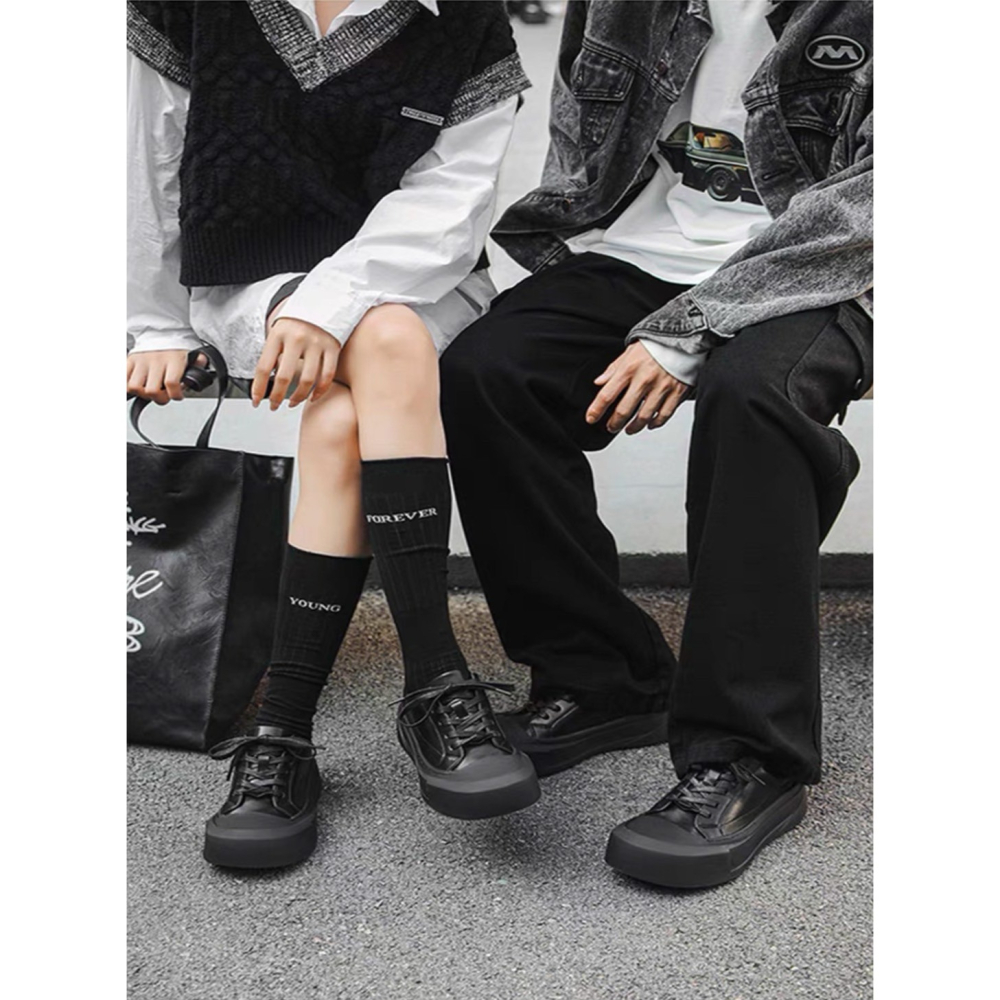 韓國VBIN熊貓翹鼻寬楦板鞋-細節圖2