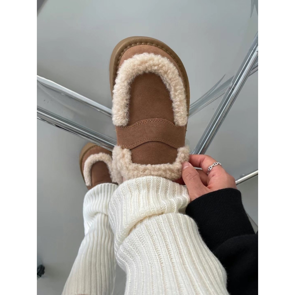 韓國PLA超可愛餅乾泰迪懶人拖鞋雪靴-細節圖5