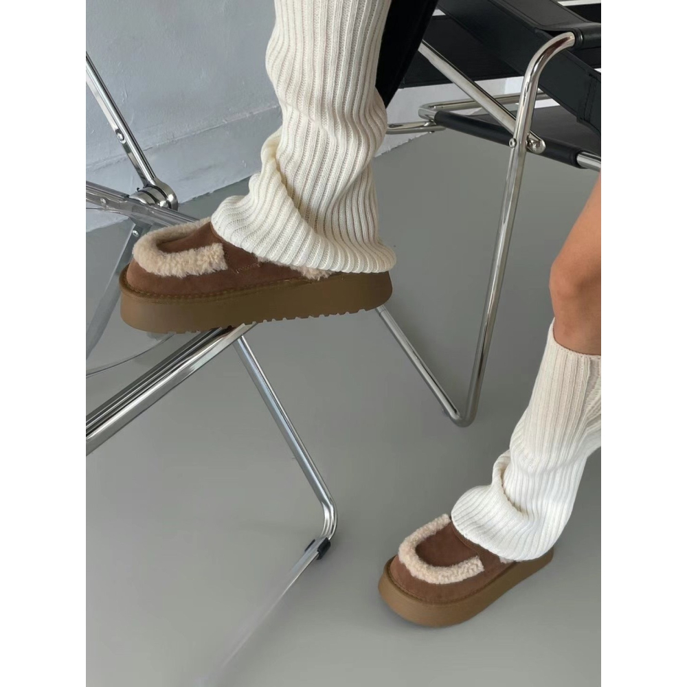 韓國PLA超可愛餅乾泰迪懶人拖鞋雪靴-細節圖6