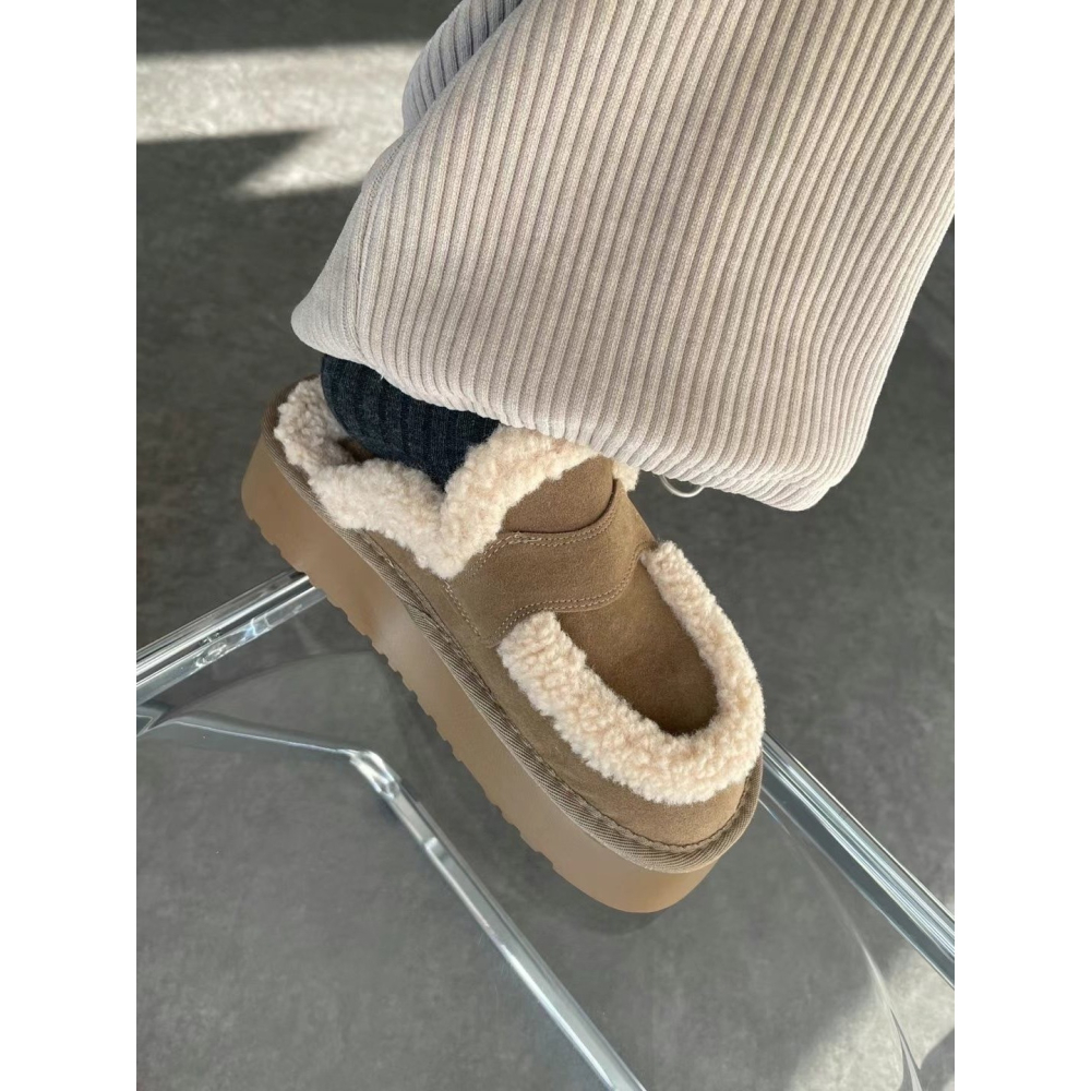 韓國PLA超可愛餅乾泰迪懶人拖鞋雪靴-細節圖8