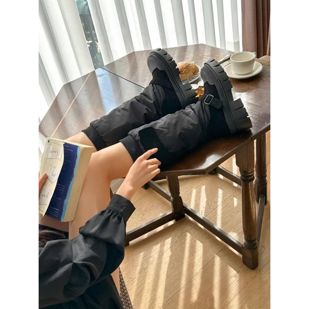 韓國ELF少見羽絨襪套長靴-細節圖4