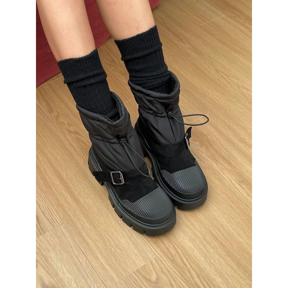 韓國ELF少見羽絨襪套短靴-細節圖2