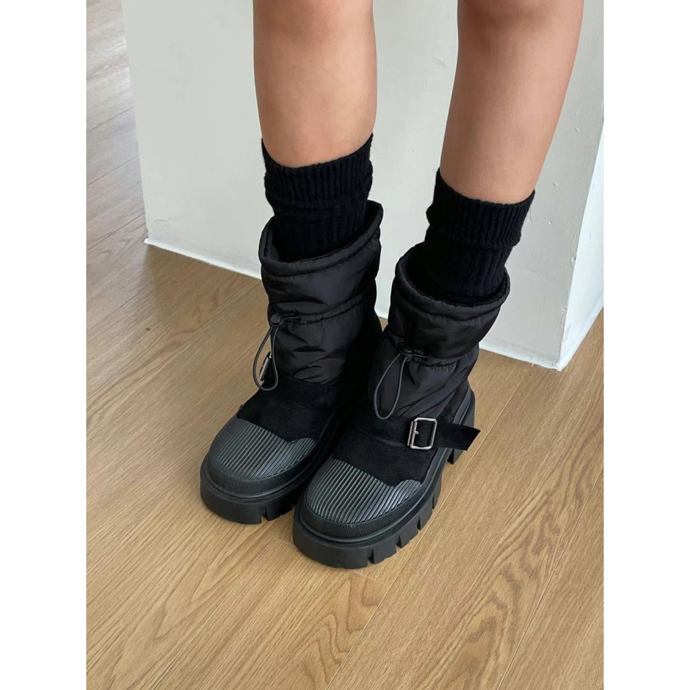 韓國ELF少見羽絨襪套短靴-細節圖3