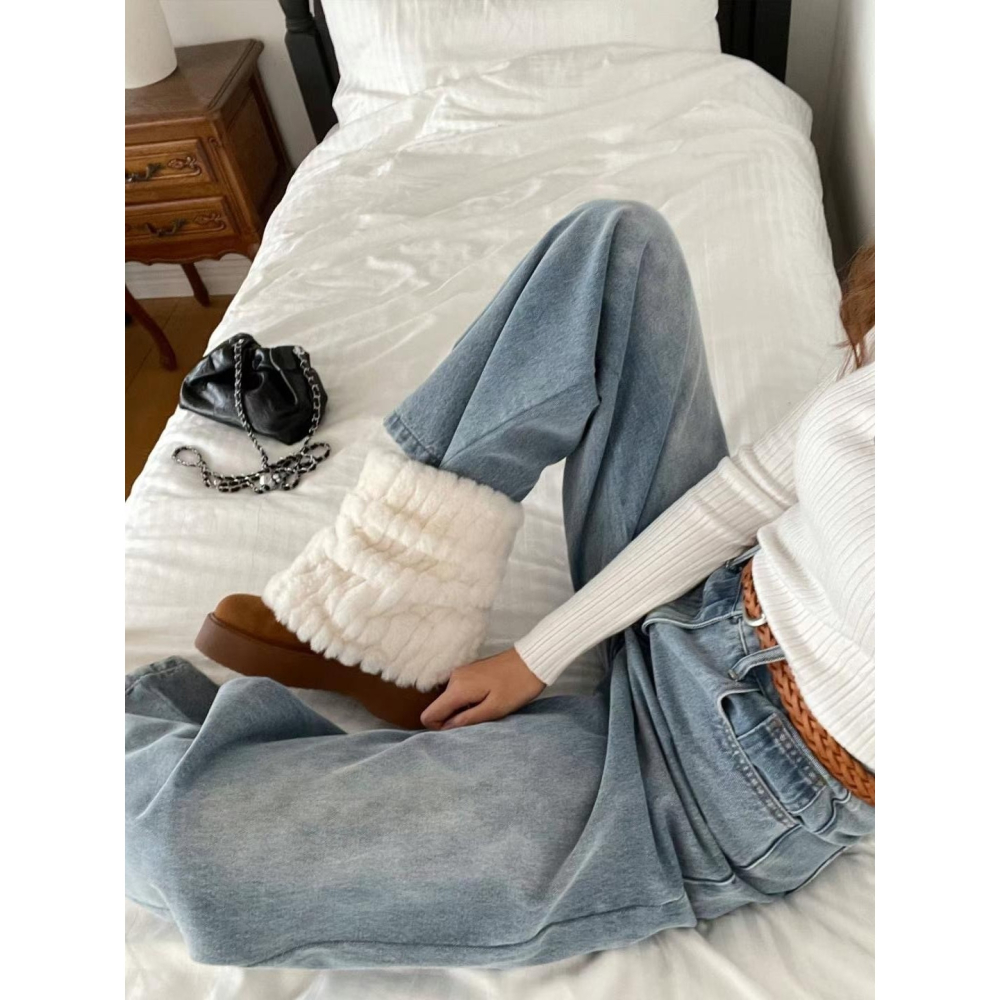 韓國ELF愛斯基摩時髦短筒外翻絨毛短雪靴-細節圖4