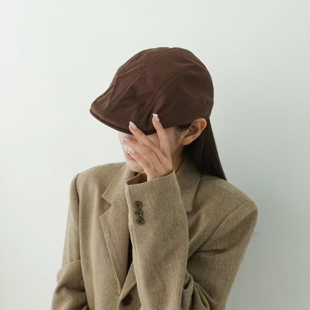 韓國UNI復古褶皺扣環式鴨舌帽-細節圖5