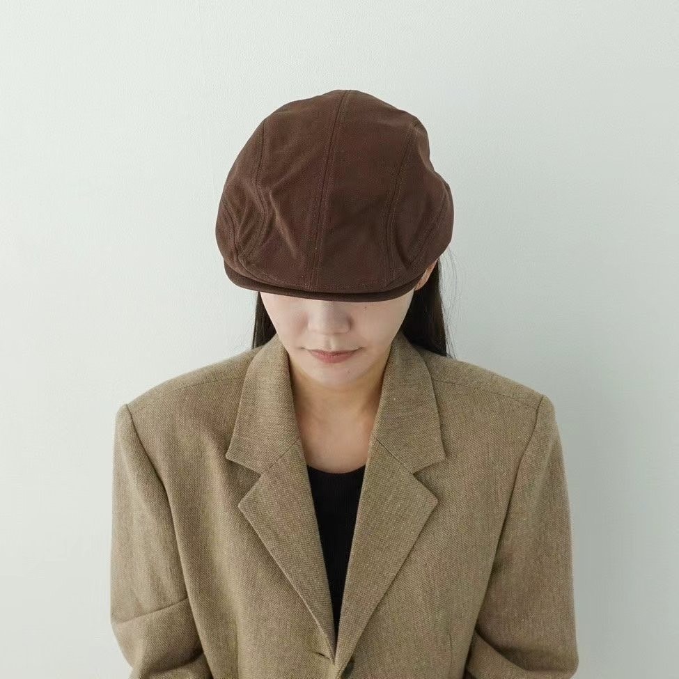 韓國UNI復古褶皺扣環式鴨舌帽-細節圖7