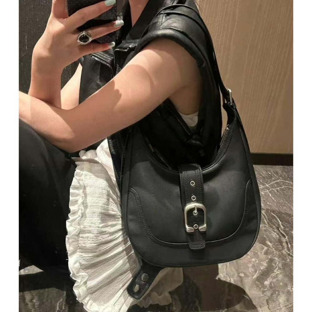 韓國TRO 大容量馬鞍腋下包-細節圖6