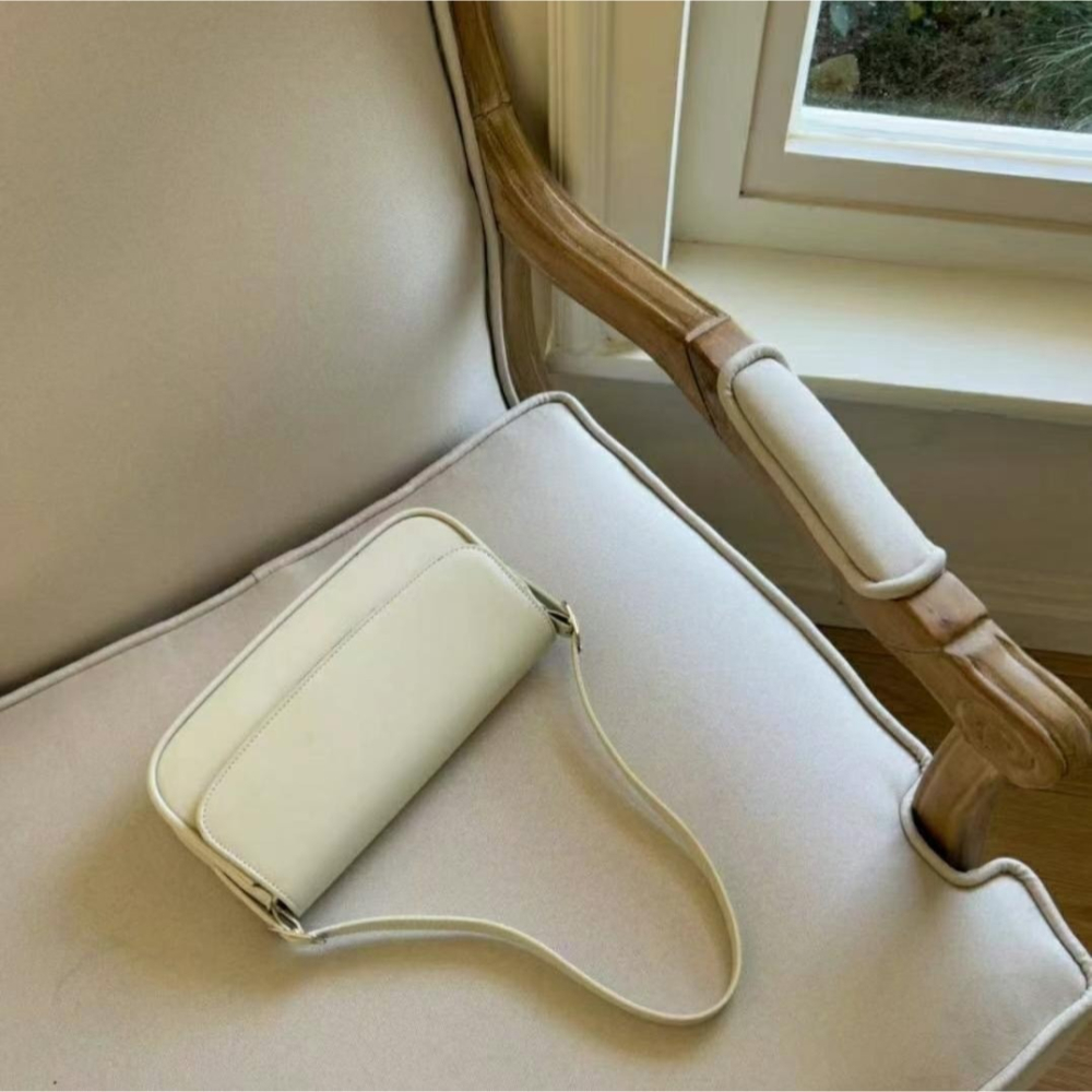 韓國TRO 高級感極簡法式法棍腋下手提包-細節圖8