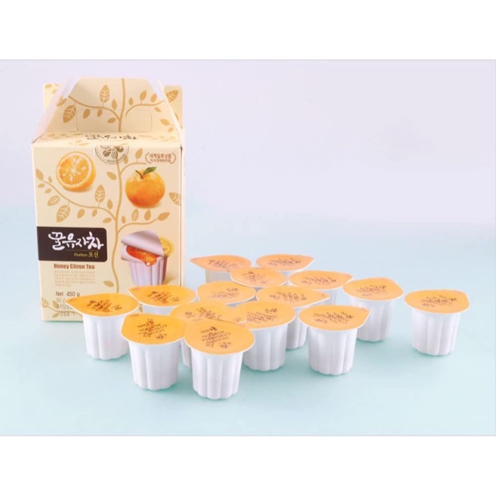韓國 花泉 膠囊蜂蜜柚子茶球 禮盒 30公克×15個 伴手禮 冰熱飲 柚子醬 蜂蜜柚子茶 (隨身包)-細節圖4