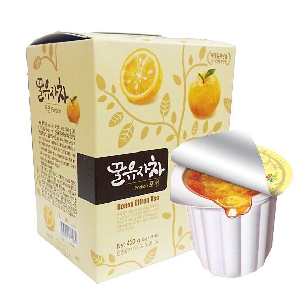 韓國 花泉 膠囊蜂蜜柚子茶球 禮盒 30公克×15個 伴手禮 冰熱飲 柚子醬 蜂蜜柚子茶 (隨身包)-規格圖4