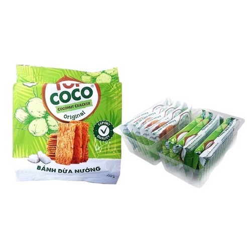 TOPCOCO 越南 峴港脆餅 椰子脆米餅 原味 綠豆 150g/袋 無麩質-細節圖2