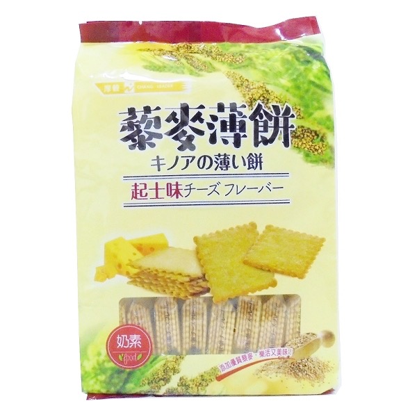 馬來西亞人氣美食 厚毅 藜麥薄餅 302公克 奶素 起士味 檸檬味 素食-規格圖3