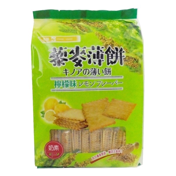 馬來西亞人氣美食 厚毅 藜麥薄餅 302公克 奶素 起士味 檸檬味 素食-規格圖3