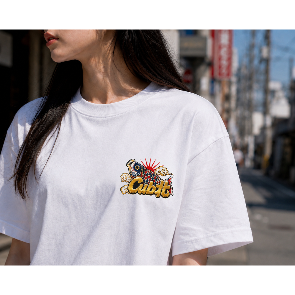 Cub北 第二彈 鯉魚旗 カブ魂 T-shirt 短T super cub club-細節圖3