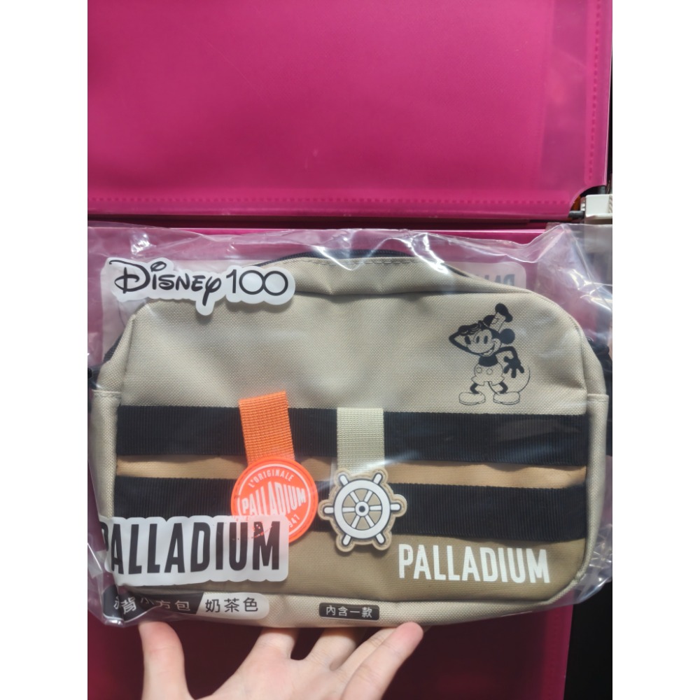 全新限量現貨 正版授權 7-11PALLADIUM 迪士尼100周年系列 小方包-細節圖5