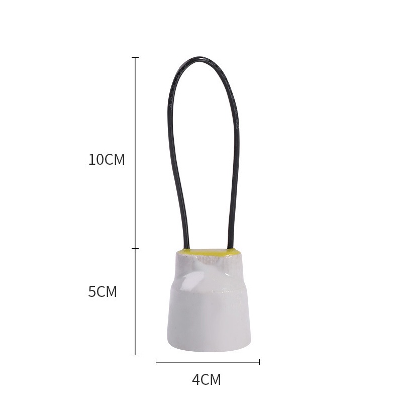 【加粗銅線 全瓷注膠】 E27陶瓷防水注膠燈座 陶瓷燈頭 加粗銅線 注膠灌膠 全密封 防潮防雨 大功率耐溫 全瓷燈座-細節圖4