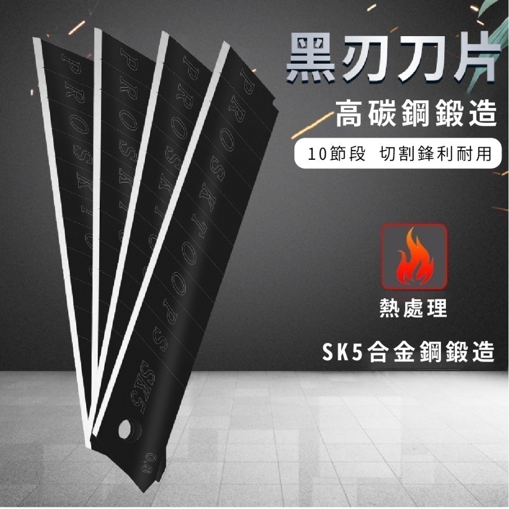 【高碳鋼美工刀刀片】SK5黑碳鋼 白鋼 0.6mm加厚款 刀片角度60° 小號刀片 大號刀片 切割-細節圖7