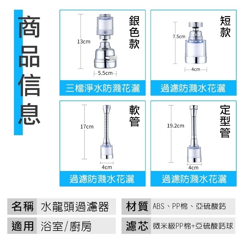 【送止水帶】【雷神】水龍頭過濾器 萬能轉接頭濾心 水龍頭過濾器 淨水器 花灑 淨水除氯 增壓防濺-細節圖7