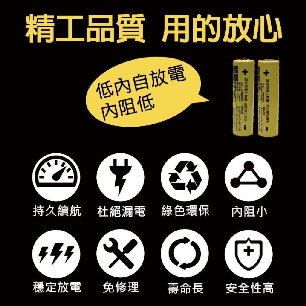 【雷電】18650充電鋰電池 2000mAh 18650 鋰電池 鋰離子電池 二次鋰單電池 尖頭 平頭-細節圖4