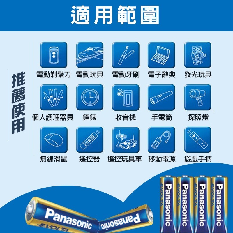 【Panasonic國際牌】 鈦元素EVOLTA 鹼性電池 4號AAA 3號AA 3C數位產品 不漏液-細節圖3