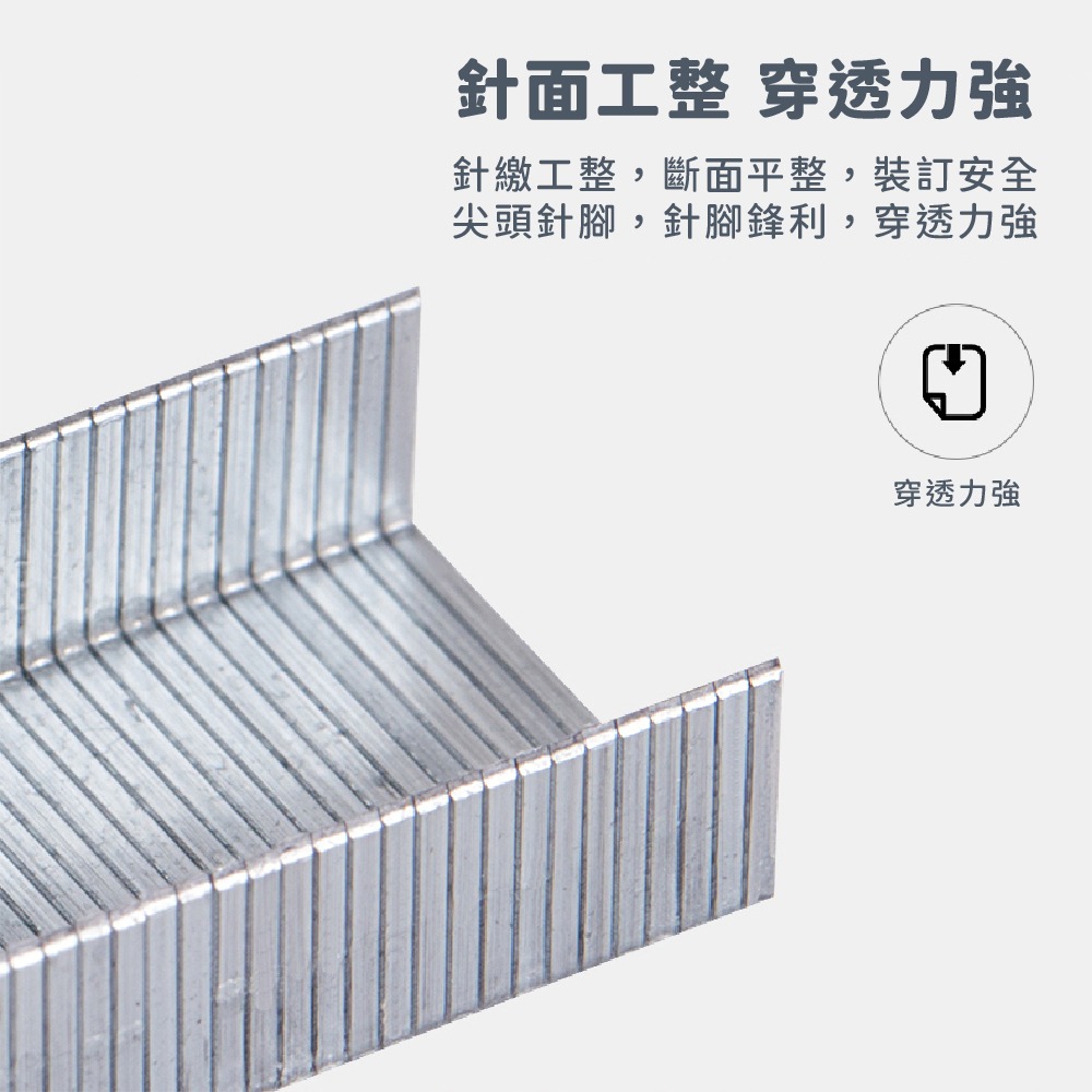 【補充訂書針】得力文具 尺寸24/6 3號 訂書針 1盒1000枚 訂書機 辦公 文書用品 釘書針 釘書機-細節圖4