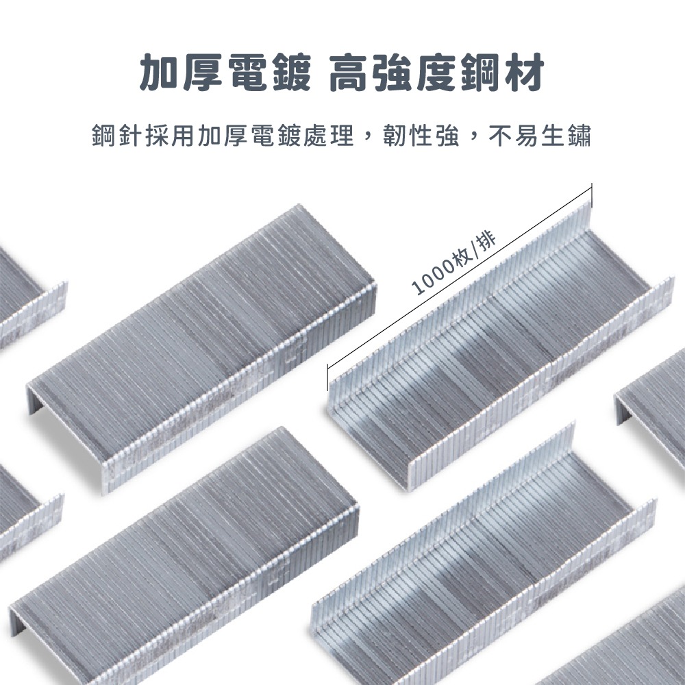 【補充訂書針】得力文具 尺寸24/6 3號 訂書針 1盒1000枚 訂書機 辦公 文書用品 釘書針 釘書機-細節圖7