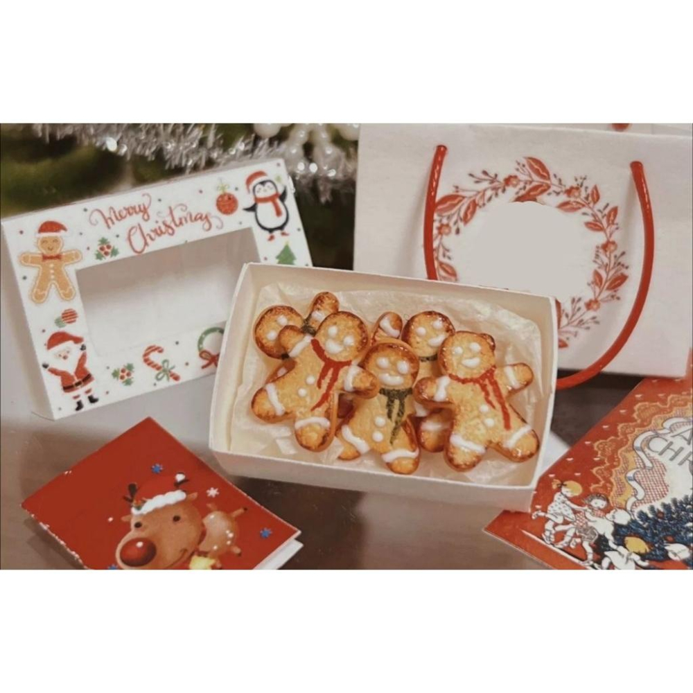 微縮 手作 迷你 薑餅人 餅乾 聖誕節 聖誕餅乾 食玩-細節圖2