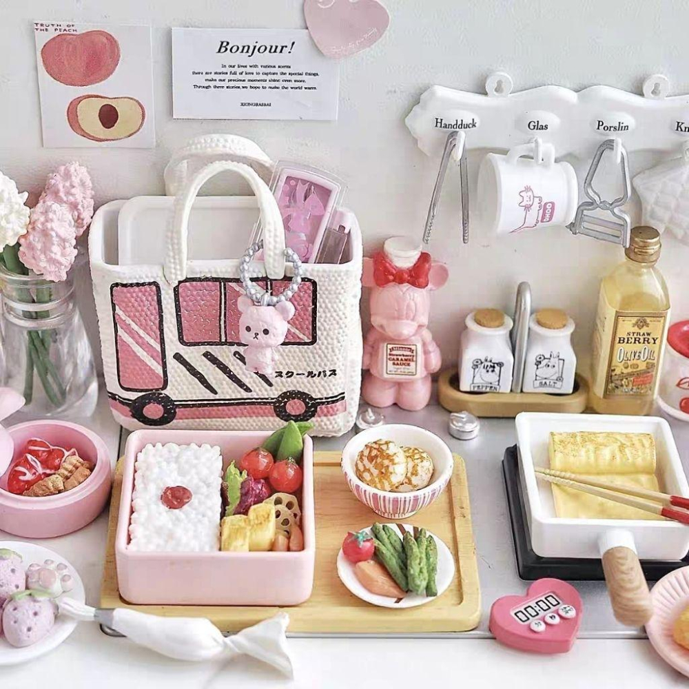 微縮 袖珍 絲果兔兔醬 媽媽包 校車 冰淇淋車 蠟筆小新 絲果兔 絲果兔兔 迷你 玩具-細節圖3