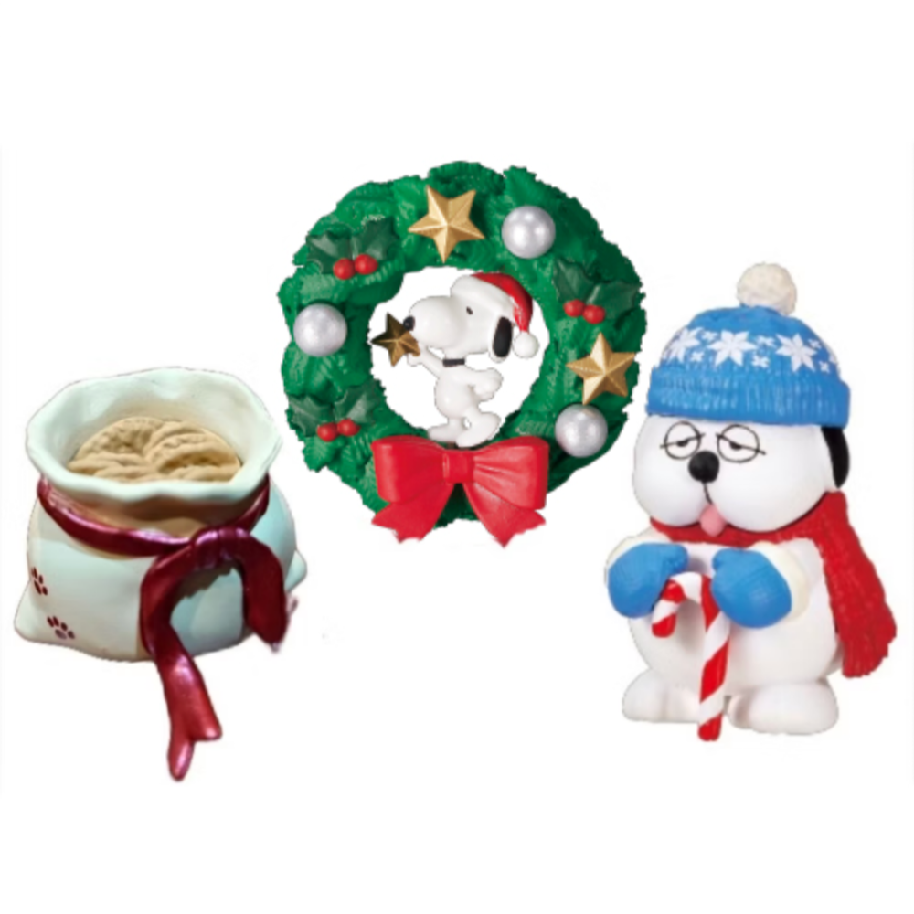 Re-ment SNOOPY 史努比的聖誕夜 史努比 聖誕節 聖誕夜 食玩 盒玩-規格圖1