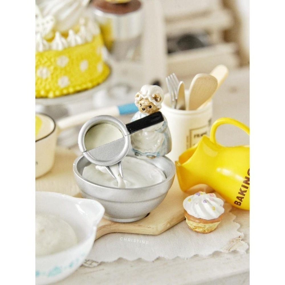 CZhouse 微縮 小熊廚師調味罐 鹽罐 糖罐 胡椒罐 袖珍-細節圖3